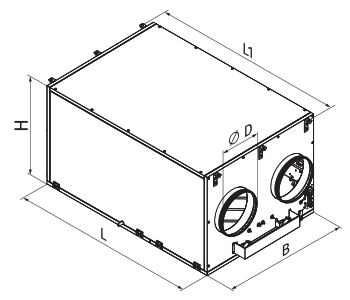 Вентс ВУТ 3000 ПБЭ ЕС А21 DTV - Размеры