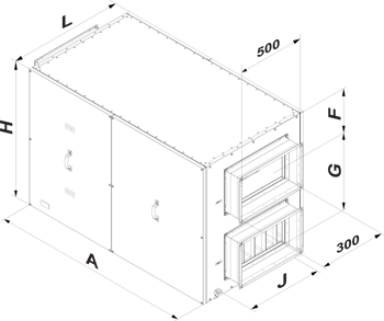 Вентс ВУТР 2000 ЭГ ЕС А18 - Размеры