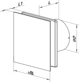 Вентс 100 Солид Алю - Размеры