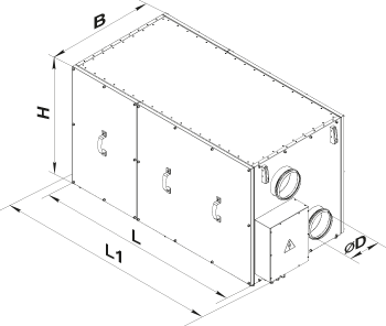 Вентс ВУТР 400 ТН ЭГ ЕС А18 - Размеры