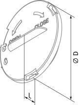Вентс ФлексиВент 030975 - Размеры
