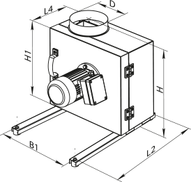 Вентс КСК 355 4Е - Размеры