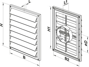 Вентс МВ 160 ВЖД - Размеры
