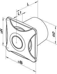 Вентс 100 Х 12 - Размеры