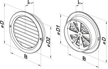Вентс МВ 125 бВРс - Размеры