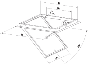 Вентс ДПМ 300х300 - Размеры