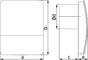 Вентс Cabrio Base V2 100 - Розміри