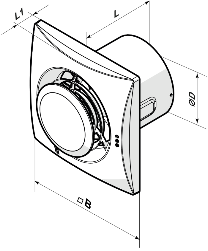 Вентс Квайт-Диск 125 Т - Размеры