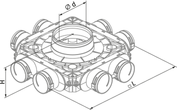 Вентс ФлексиВент 1050200/75х8 - Размеры