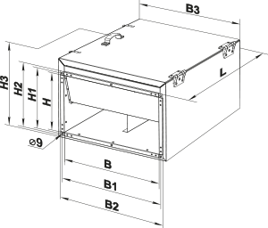 Вентс ВКПИ 4Е 500x300 - Размеры