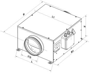 Вентс КСБ 100 ЕС - Размеры