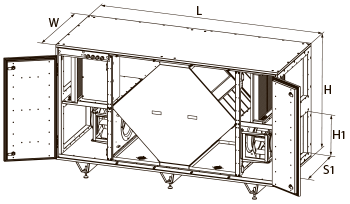 Вентс AirVENTS CFH 9000 - Размеры