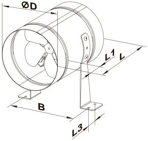 Вентс ВКОМ  250 - Размеры