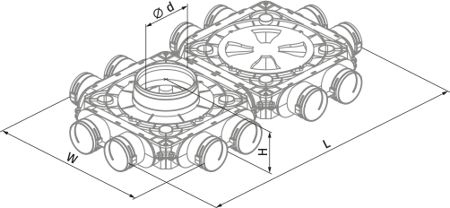 Вентс ФлексиВент 1050200/90х12 - Размеры