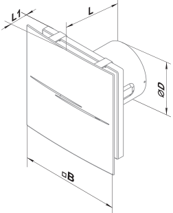 Вентс Sileo Design V2 100 S - Розміри