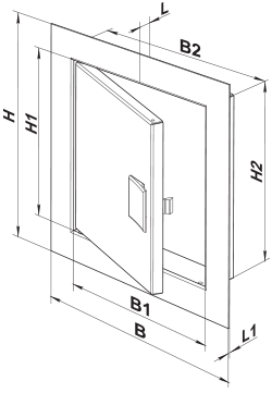 Вентс ДМР 100х100 - Размеры