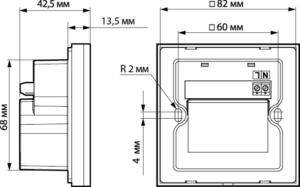 Вентс КВ ТвинФреш Эксперт РВ - Размеры