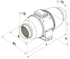 Вентс ТТ Сайлент-М 150 - Размеры