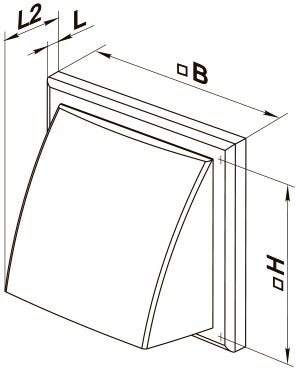 Вентс МВ 122 В - Размеры