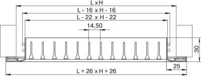 Вентс ОНГ (ОНВ) 400х150 - Размеры