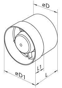 Вентс 100 ВКО турбо - Размеры
