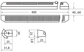 Вентс ПО 400 - Размеры