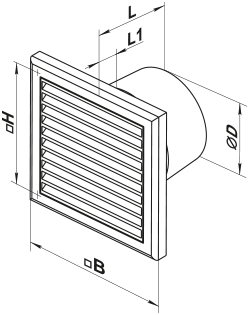 Вентс 125 К Л - Размеры
