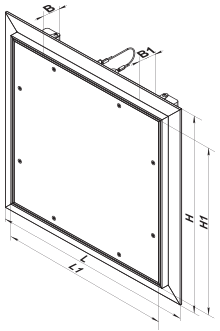 Вентс ДГ1 400х400 - Размеры