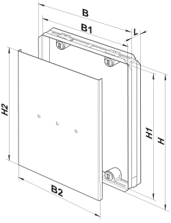 Вентс ДКМ 250х350 - Размеры