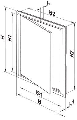 Вентс Д 200x400 - Размеры
