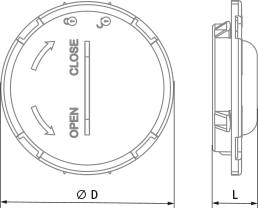 Вентс ФлексиВент 030990 - Размеры