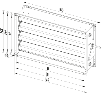 Вентс РРВ 700х400 - Размеры