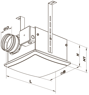 Вентс ВП 125 К - Размеры