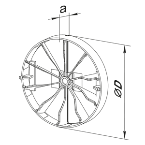 Вентс КО1 100 - Размеры