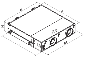 Вентс ВУЭ 900 ПБВ ЕС П А21 DTV - Размеры