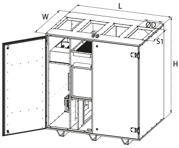 Вентс AirVENTS RV 800 - Размеры