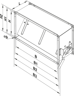 Вентс КР 400х200 - Размеры