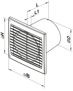 Вентс 150 Силента-С - Размеры