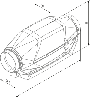 Вентс inWave EC 150/160 G1 - Розміри