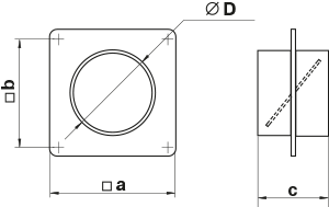 Вентс 2521 - Размеры