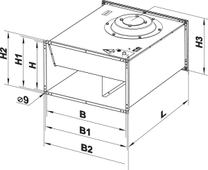Вентс ВКПФ 4Е 600x300 - Размеры