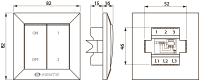 Вентс П2-10 - Размеры