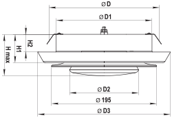 Вентс А 200 ВР - Размеры