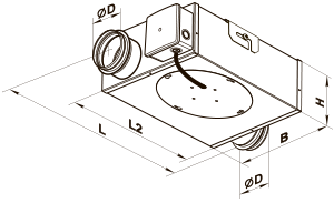 Вентс ВКП 160 - Размеры
