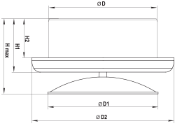 Вентс А 150 ПРФ - Размеры