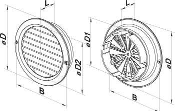 Вентс МВ 150 бВРД - Размеры