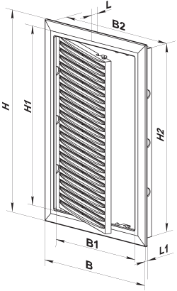 Вентс ДПВ 200x300 - Размеры