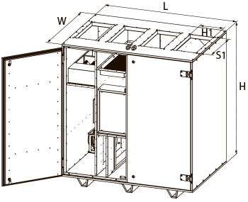 Вентс AirVENTS RV 6000 - Размеры