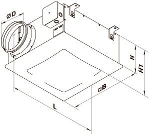 Вентс ВП 150 К - Размеры