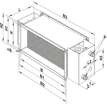 Вентс НКВ 400x200-4 - Размеры